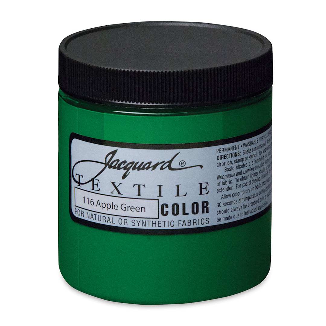 Open in modal - Jacquard Textile Color - Apple Green, 8 oz jar