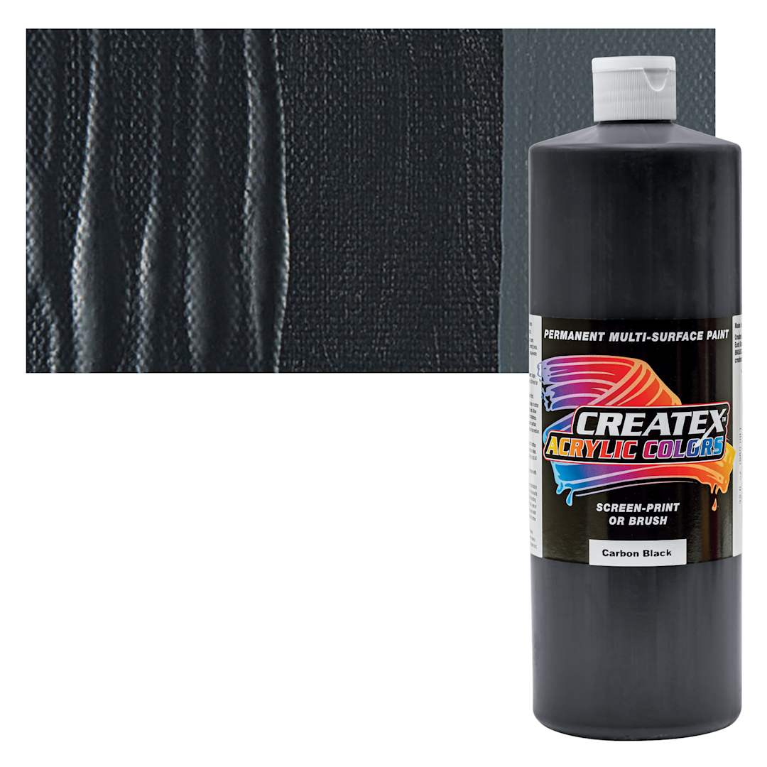 Open in modal - Createx Acrylic - Carbon Black, Quart and swatch