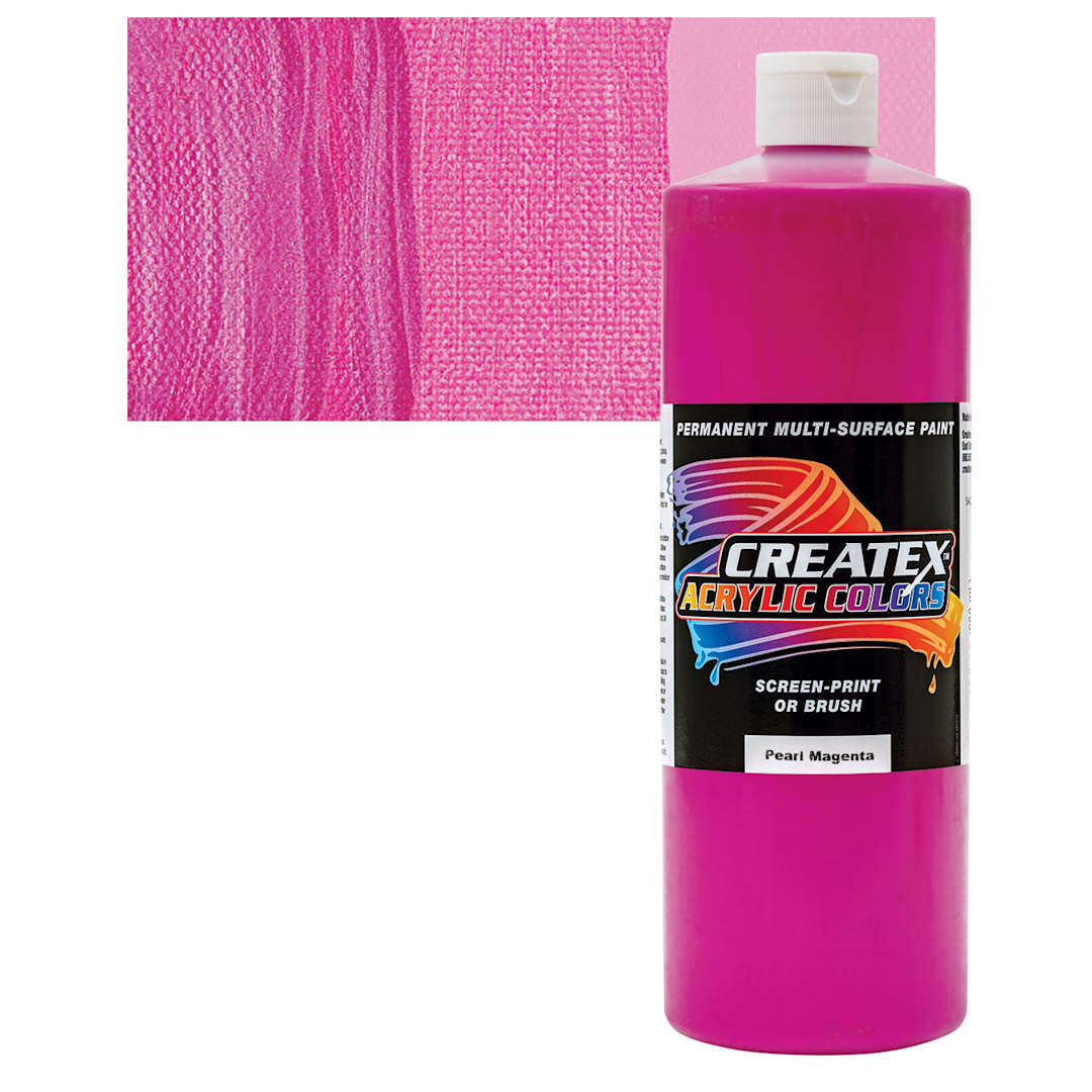 Open in modal - Createx Acrylic - Pearl Magenta, Quart and swatch