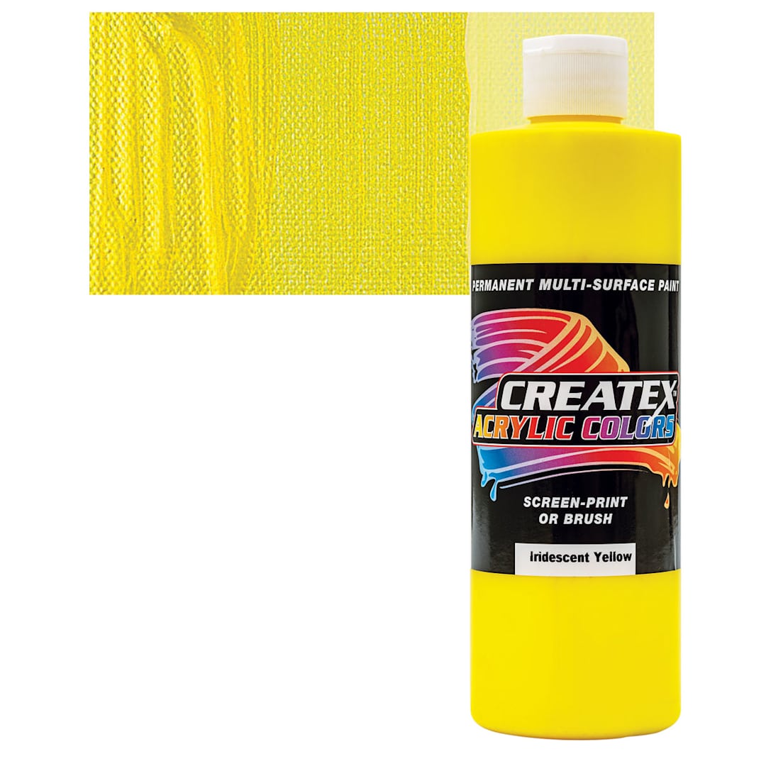 Open in modal - Createx Acrylic - Iridescent Yellow, Pint and swatch