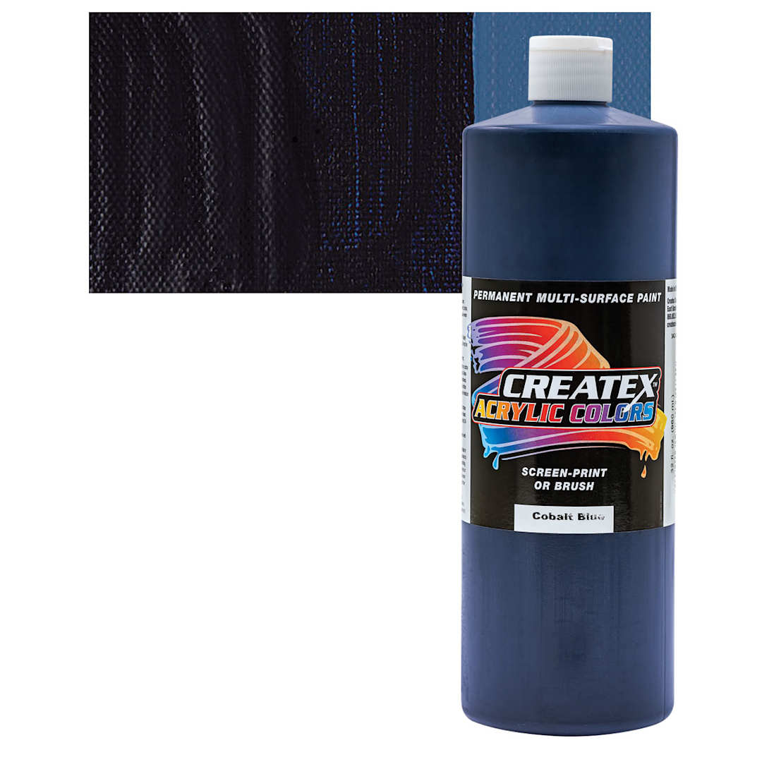 Open in modal - Createx Acrylic - Cobalt Blue, Quart and swatch