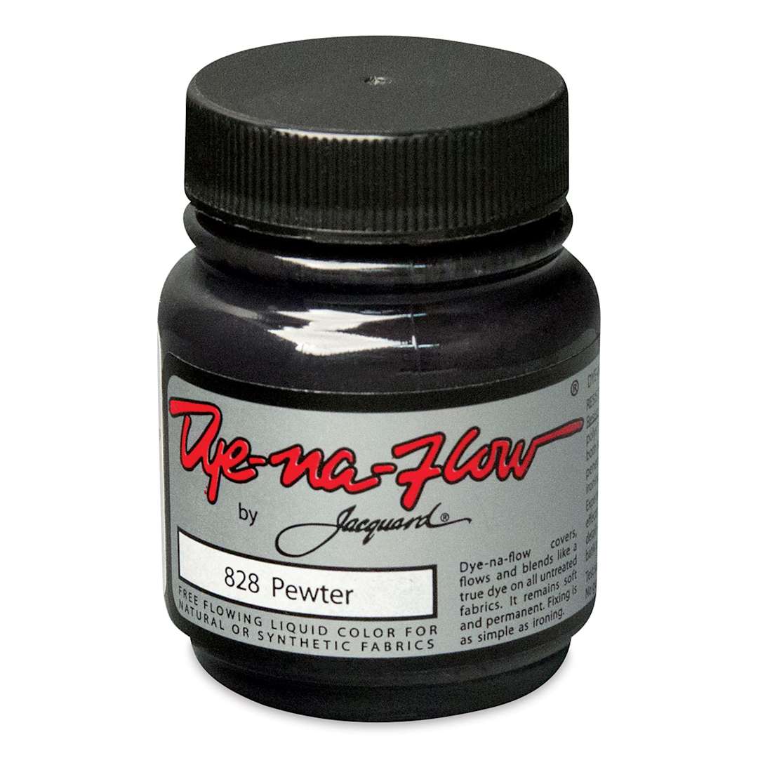 Open in modal - Jacquard Dye-Na-Flow Fabric Color - Pewter, 2.25 oz jar