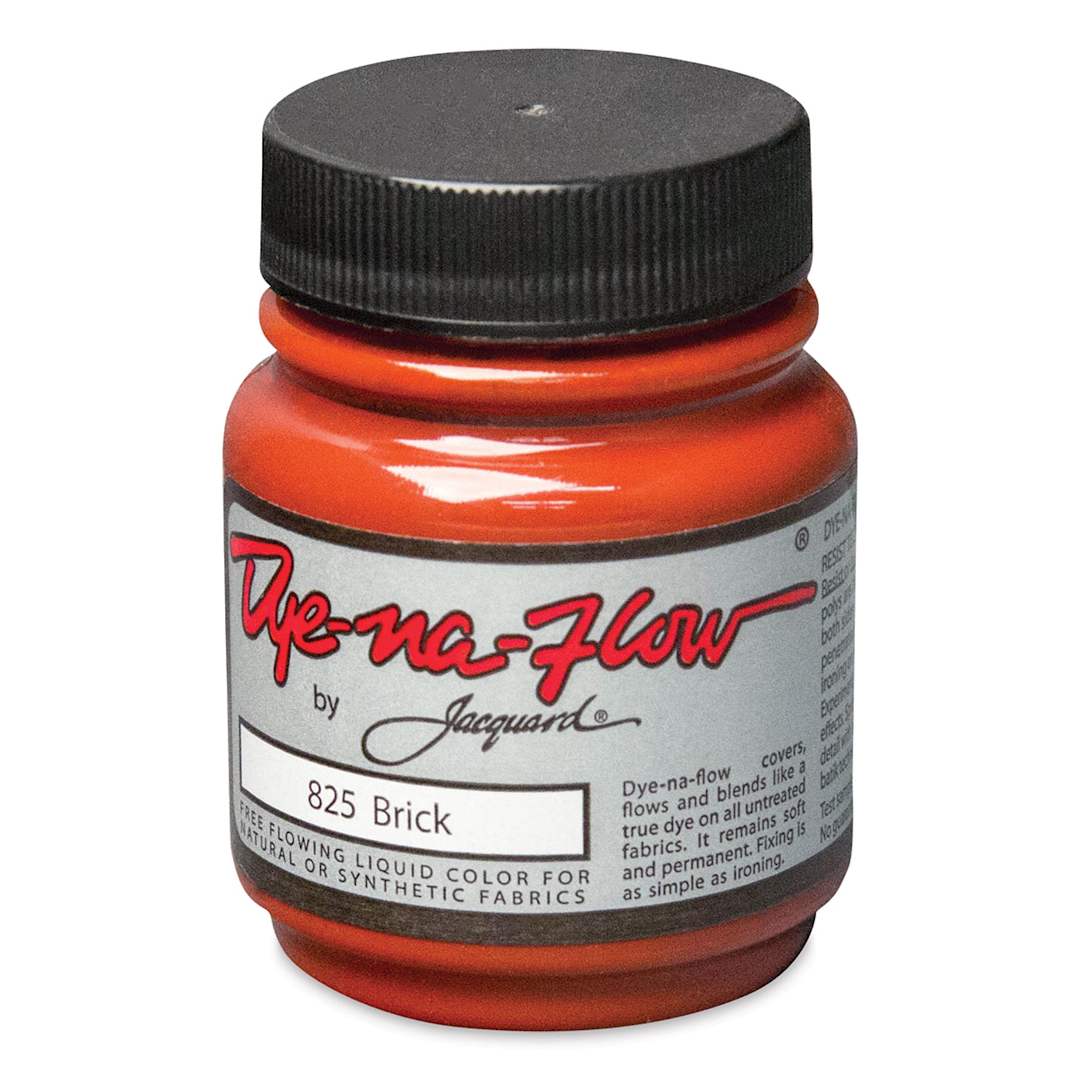 Open in modal - Jacquard Dye-Na-Flow Fabric Color - Brick, 2.25 oz jar