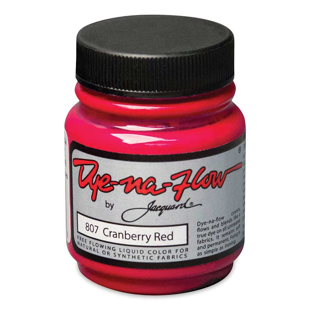 Open in modal - Jacquard Dye-Na-Flow Fabric Color - Cranberry Red, 2.25 oz jar