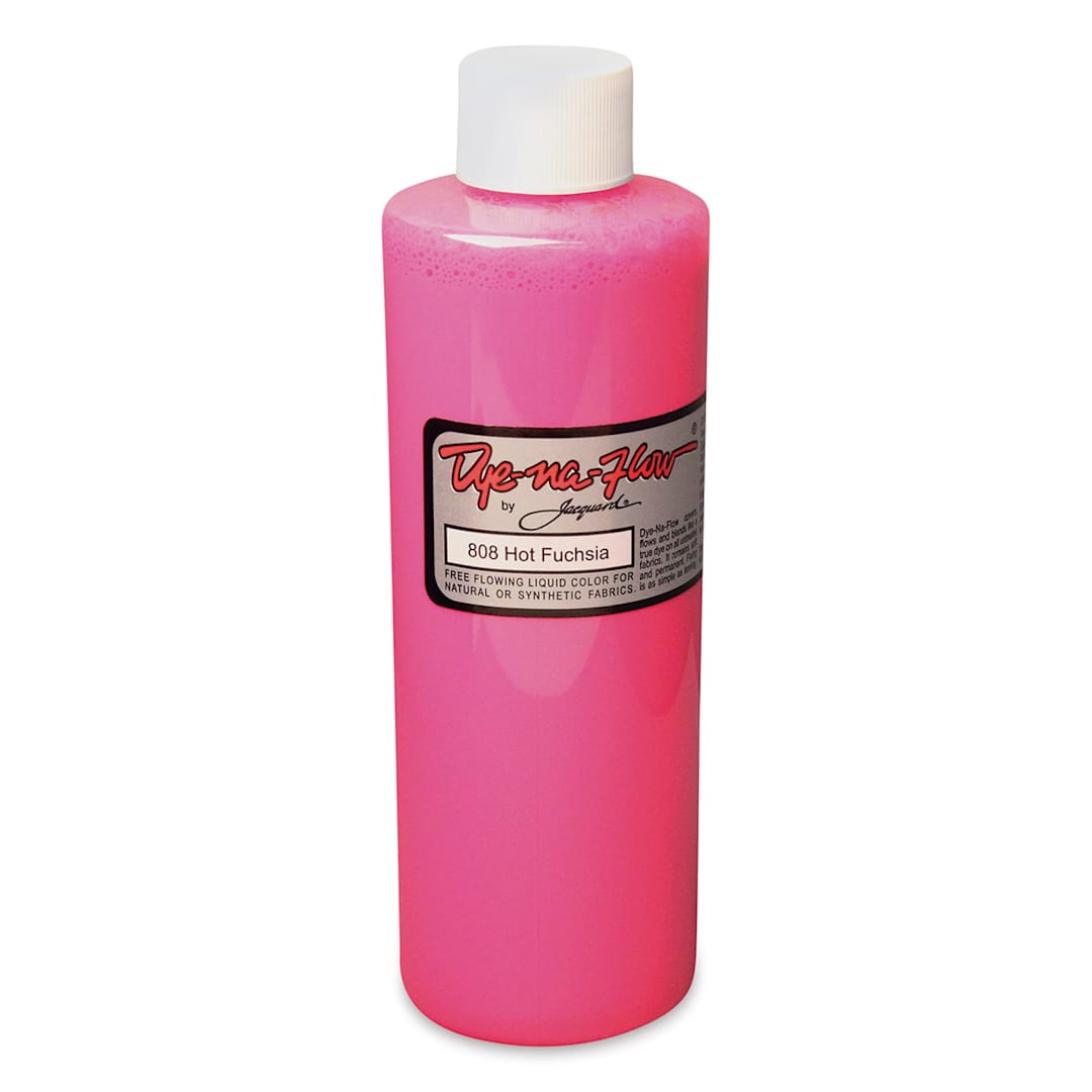 Open in modal - Jacquard Dye-Na-Flow Fabric Color - Hot Fuchsia, 8 oz bottle