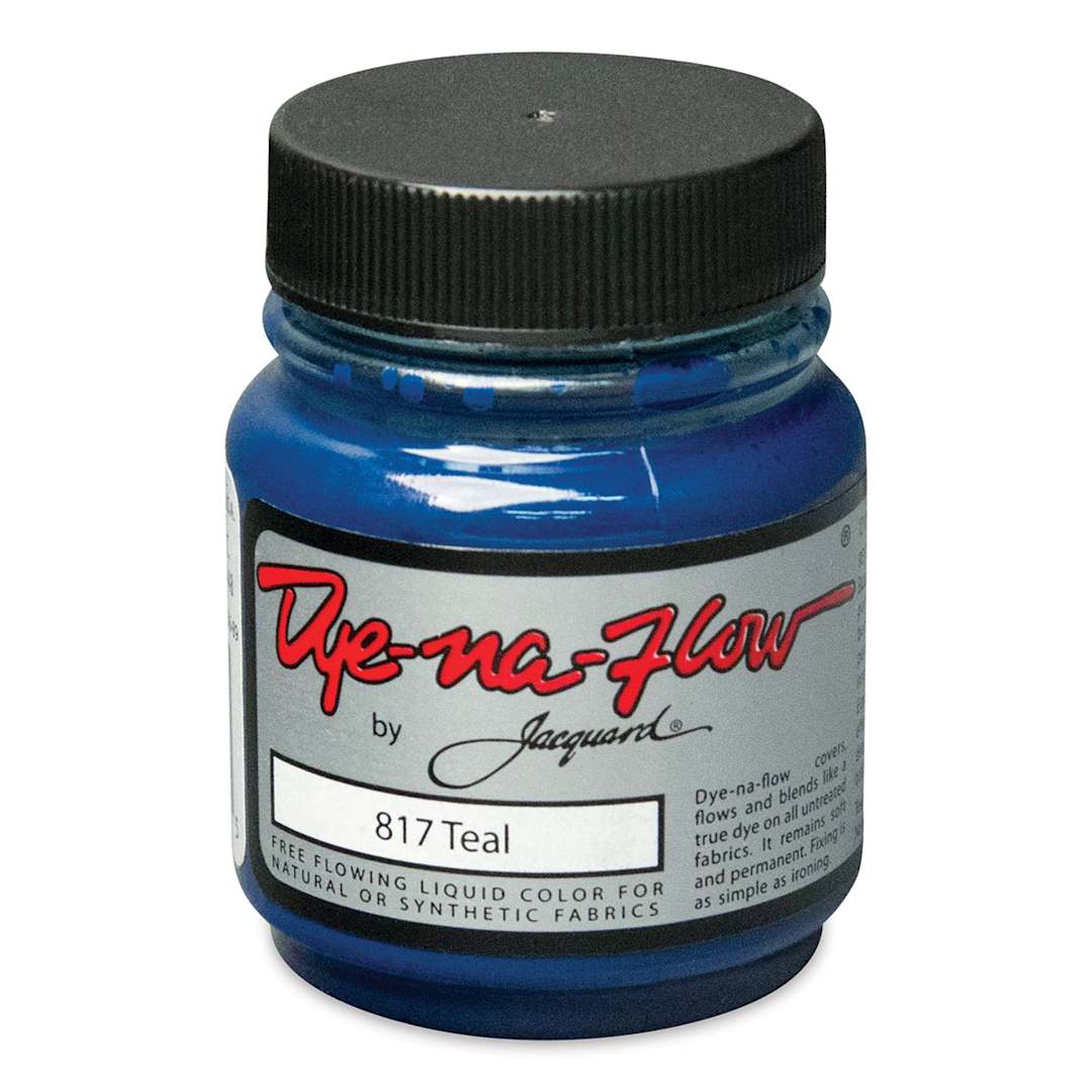 Open in modal - Jacquard Dye-Na-Flow Fabric Color - Teal, 2.25 oz jar