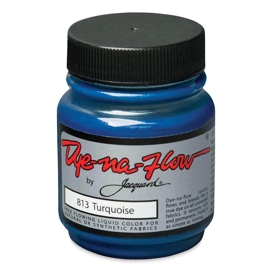 Open in modal - Jacquard Dye-Na-Flow Fabric Color - Turquoise, 2.25 oz jar