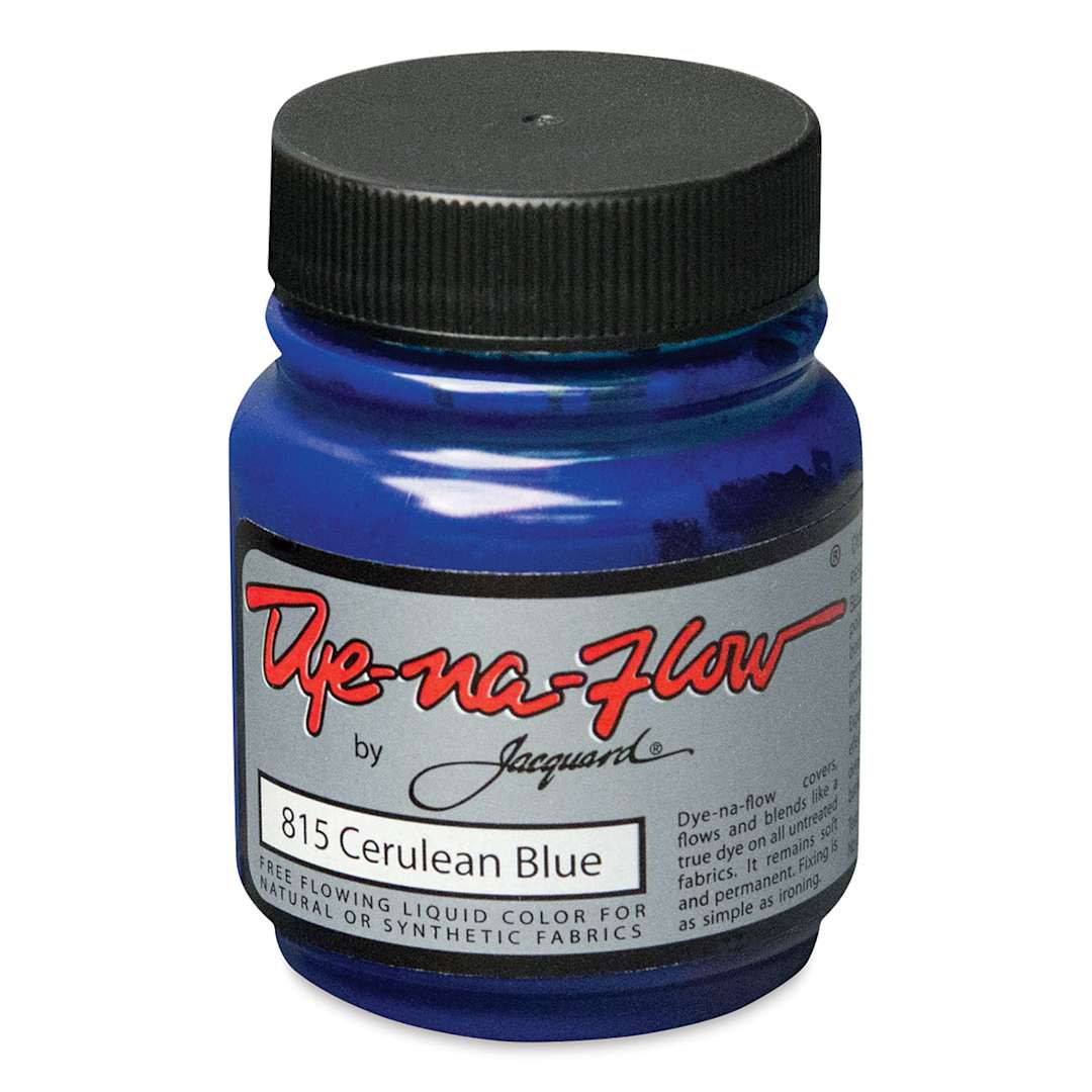 Open in modal - Jacquard Dye-Na-Flow Fabric Color - Cerulean Blue, 2.25 oz jar