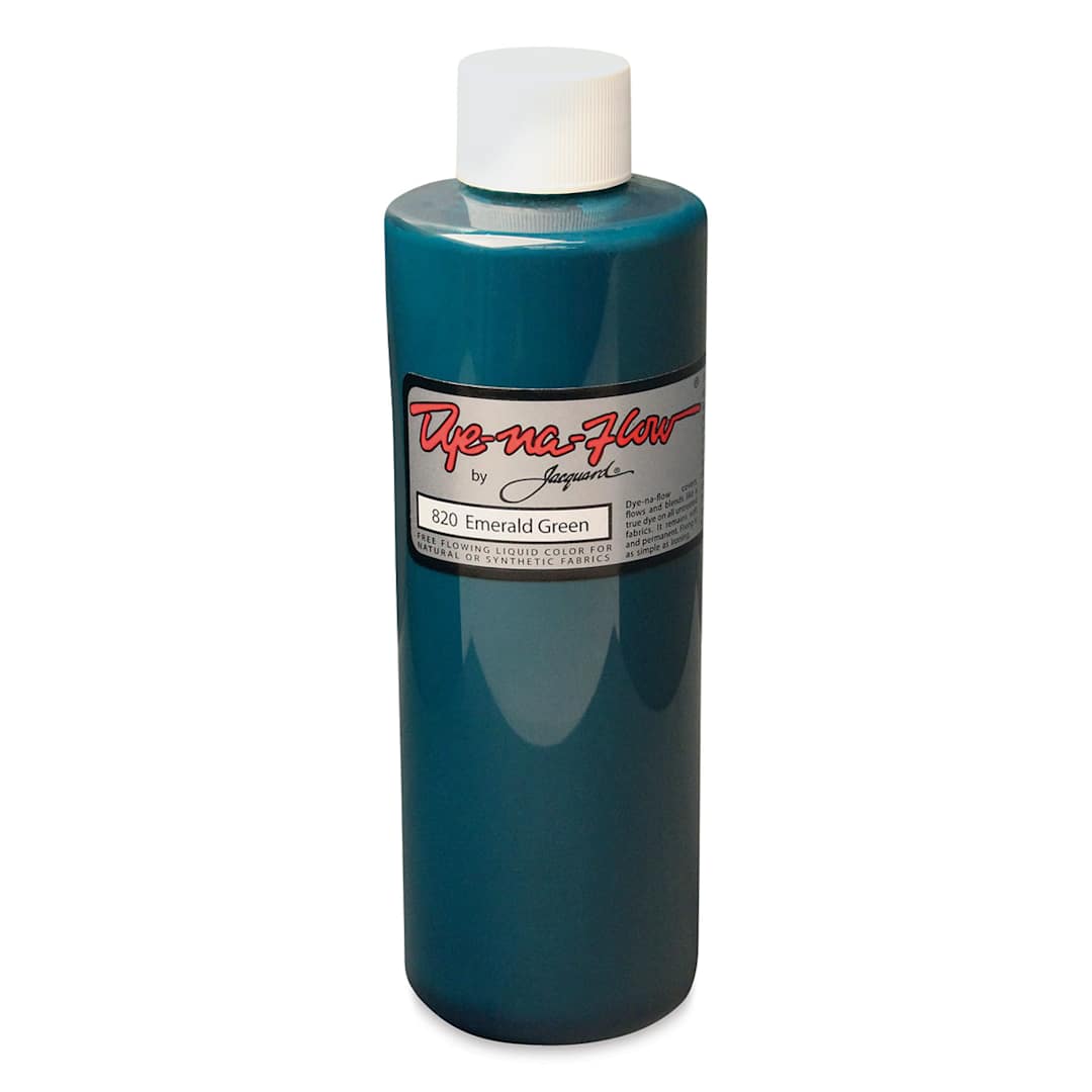 Open in modal - Jacquard Dye-Na-Flow Fabric Color - Emerald Green, 8 oz bottle