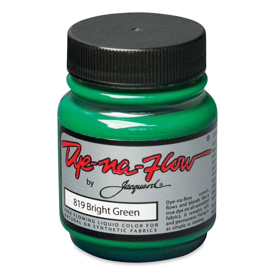 Open in modal - Jacquard Dye-Na-Flow Fabric Color - Bright Green, 2.25 oz jar