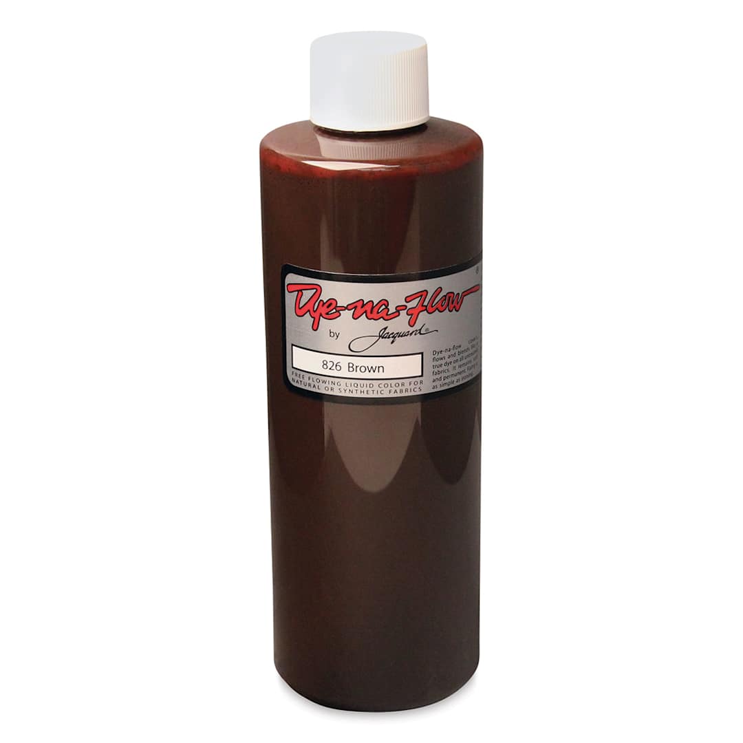 Open in modal - Jacquard Dye-Na-Flow Fabric Color - Brown, 8 oz bottle