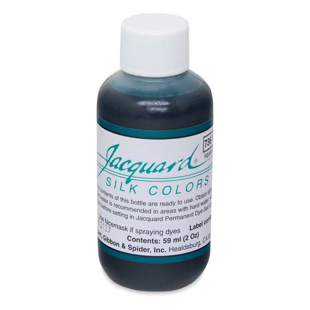 Open in modal - Jacquard Silk Dye - Viridian Green, 2 oz bottle
