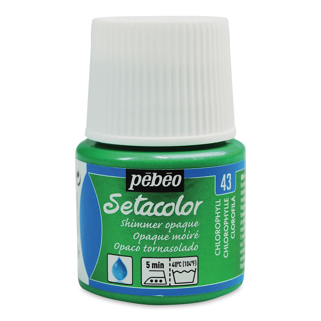 Open in modal - Pebeo Setacolor Fabric Paint - Chlorophyll, Shimmer, 45 ml bottle