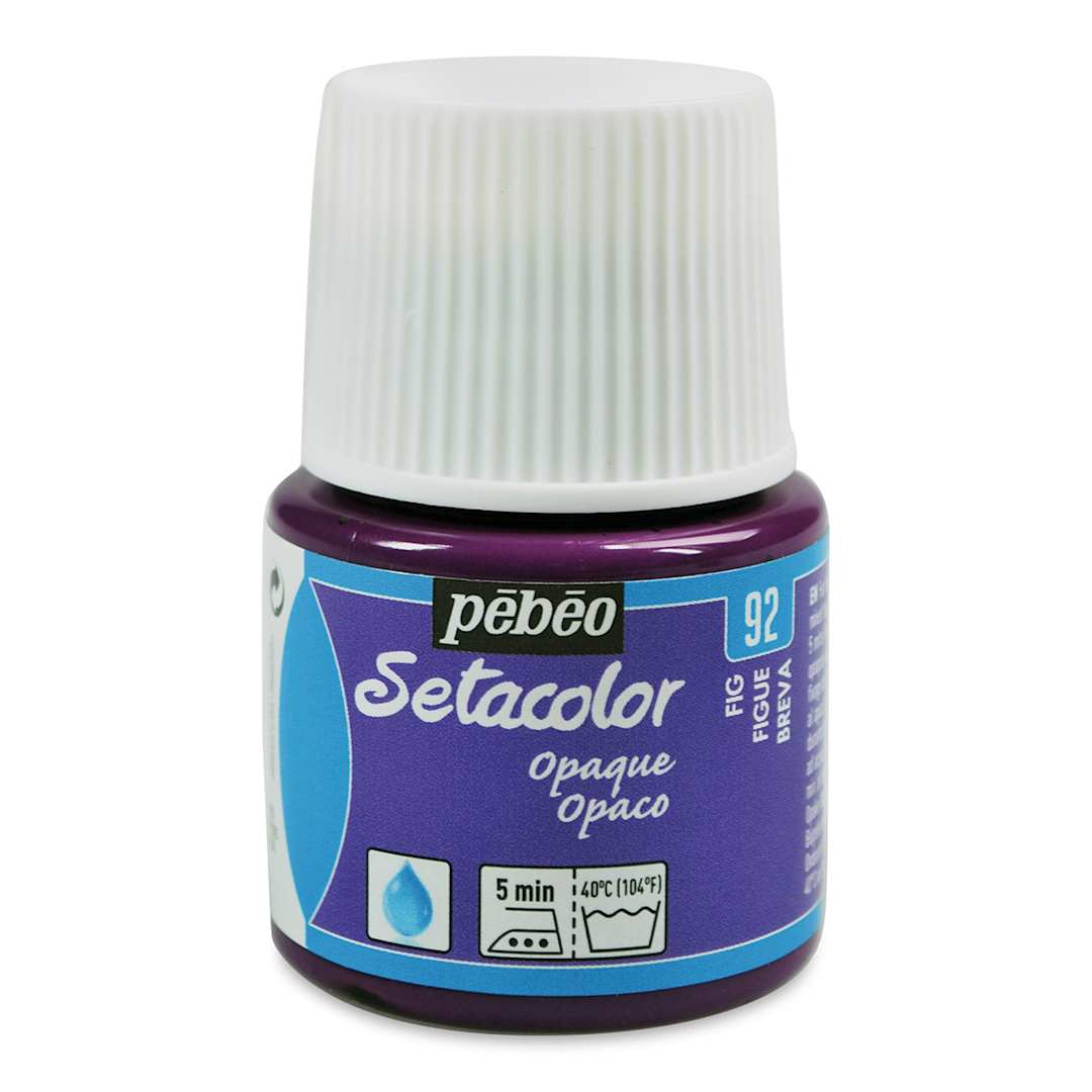 Open in modal - Pebeo Setacolor Fabric Paint - Fig, Opaque, 45 ml bottle