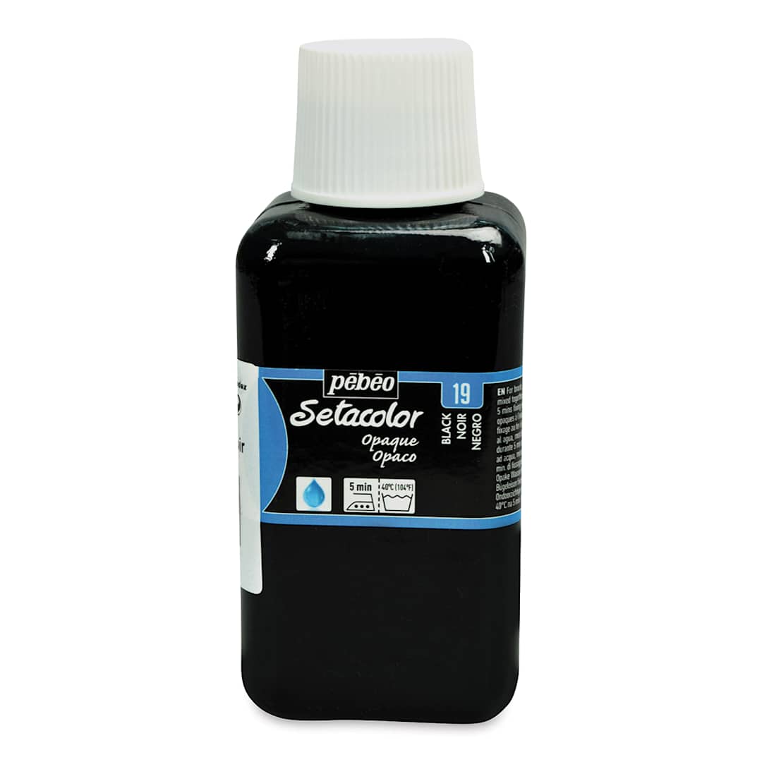 Open in modal - Pebeo Setacolor Fabric Paint - Blacklake, Opaque, 250 ml bottle
