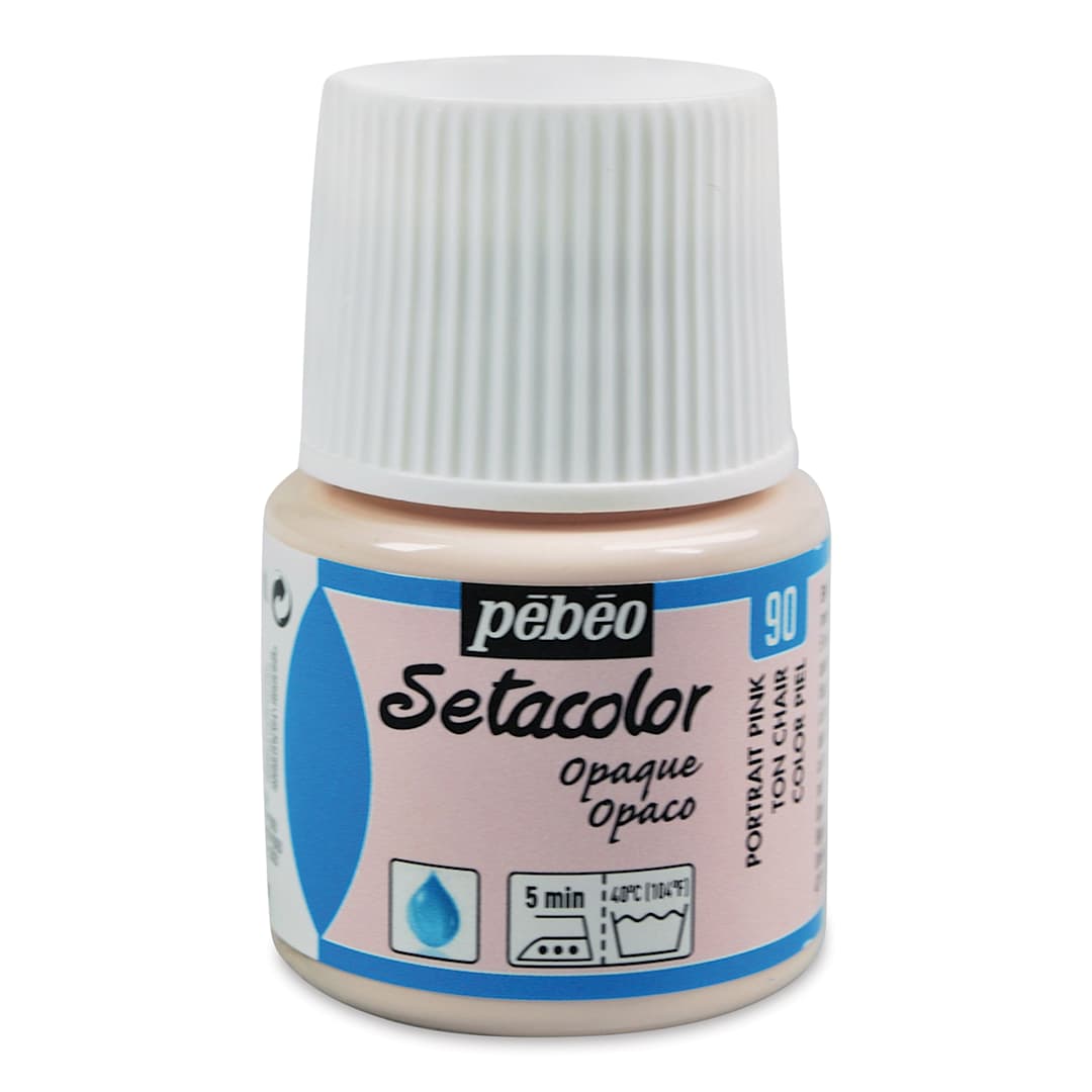 Open in modal - Pebeo Setacolor Fabric Paint - Portrait Pink, Opaque, 45 ml bottle