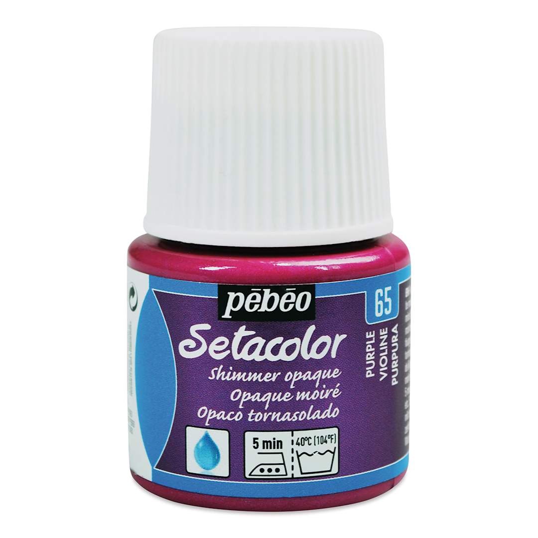 Open in modal - Pebeo Setacolor Fabric Paint - Purple, Shimmer Opaque, 45 ml bottle