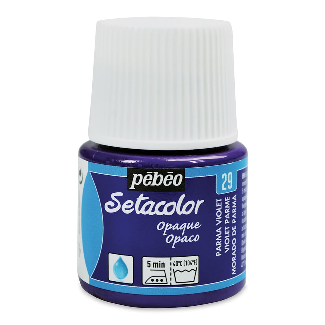 Open in modal - Pebeo Setacolor Fabric Paint - Parma Violet, Opaque, 45 ml bottle