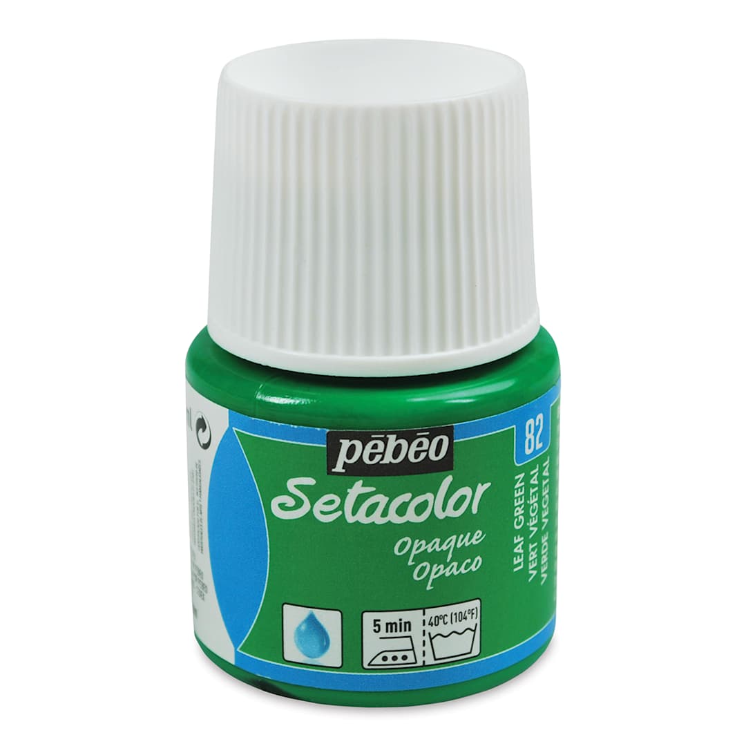 Open in modal - Pebeo Setacolor Fabric Paint - Leaf Green, Opaque, 45 ml bottle