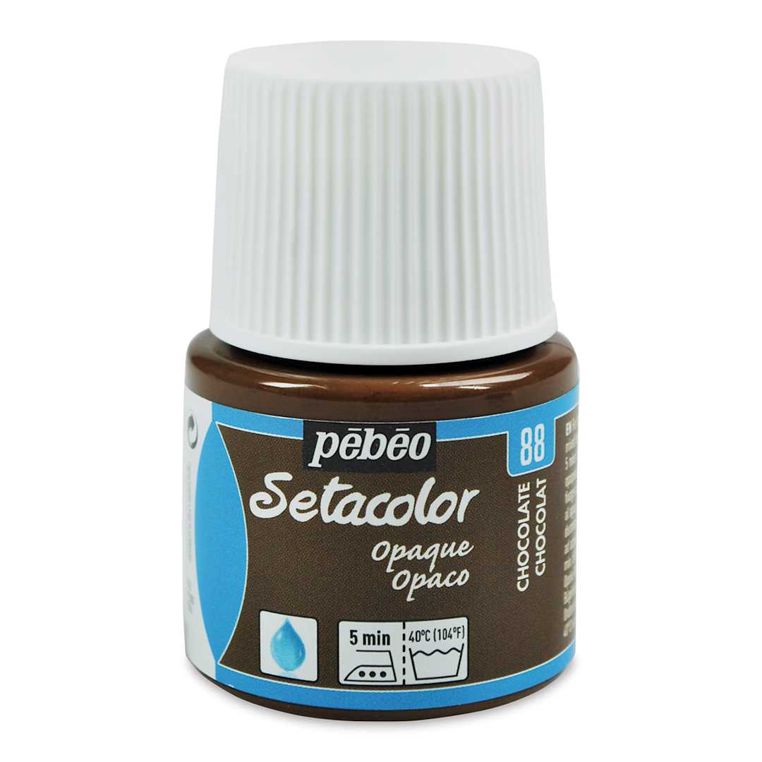 Open in modal - Pebeo Setacolor Fabric Paint - Chocolate, Opaque, 45 ml bottle