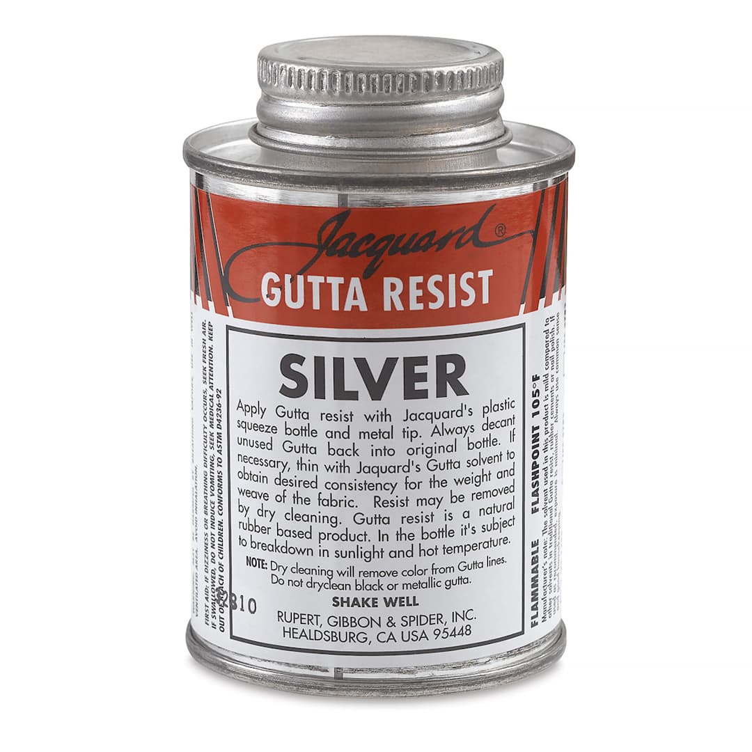 Open in modal - Jacquard Gutta Resist - Silver, 4 oz can