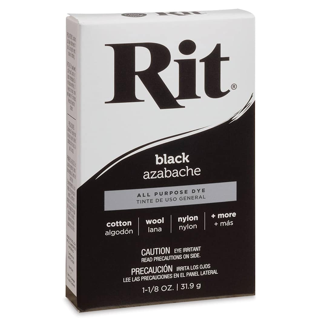 Open in modal - Rit All Purpose Powder Dye - Black, front of the packaging
