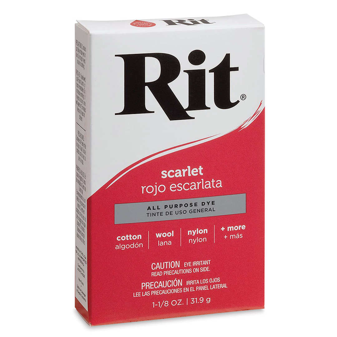 Open in modal - Rit All Purpose Powder Dye - Scarlet, front of the packaging