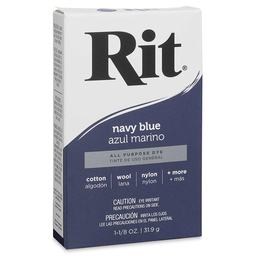 Open in modal - Rit All Purpose Powder Dye - Navy Blue, front of the packaging