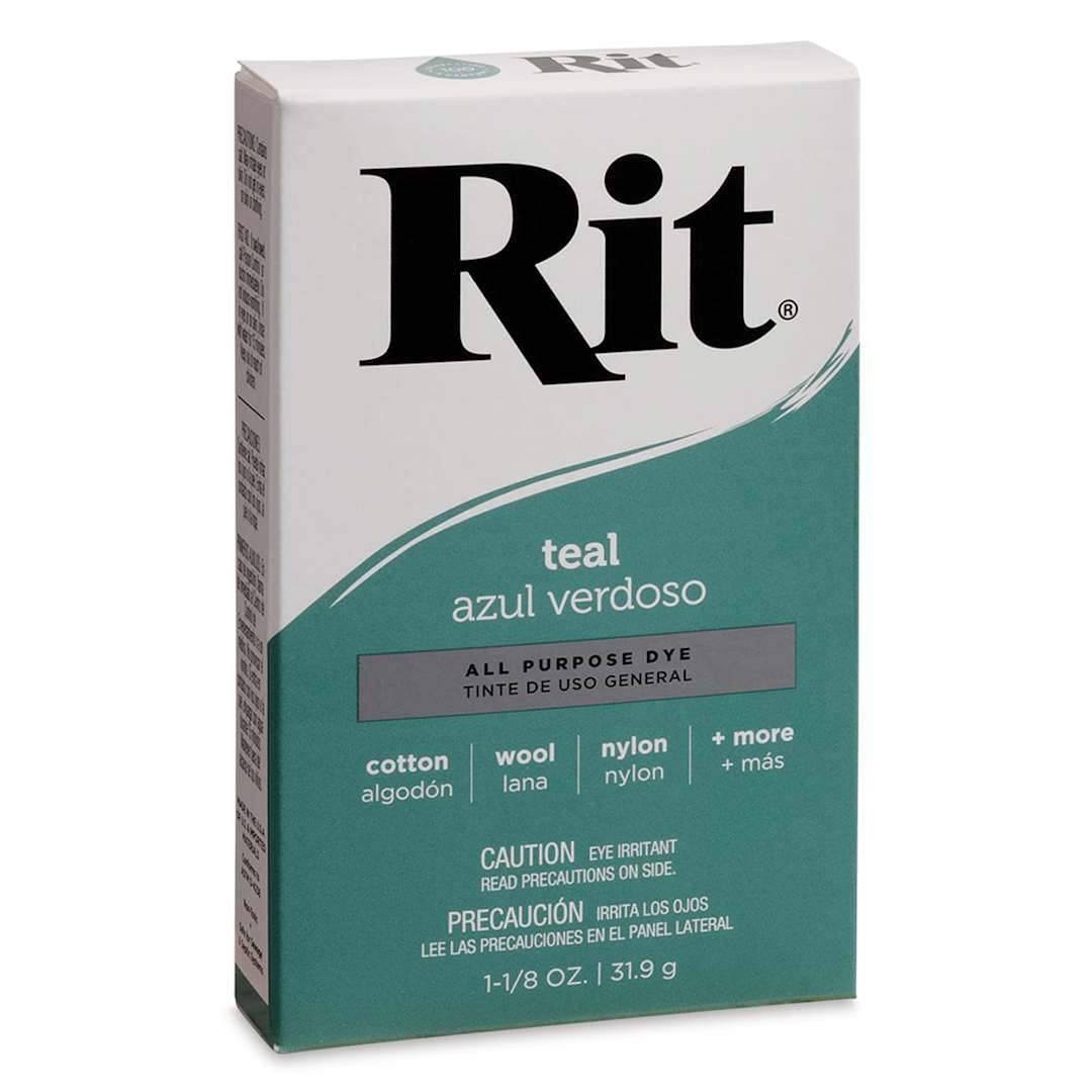 Open in modal - Rit All Purpose Powder Dye - Teal, front of the packaging