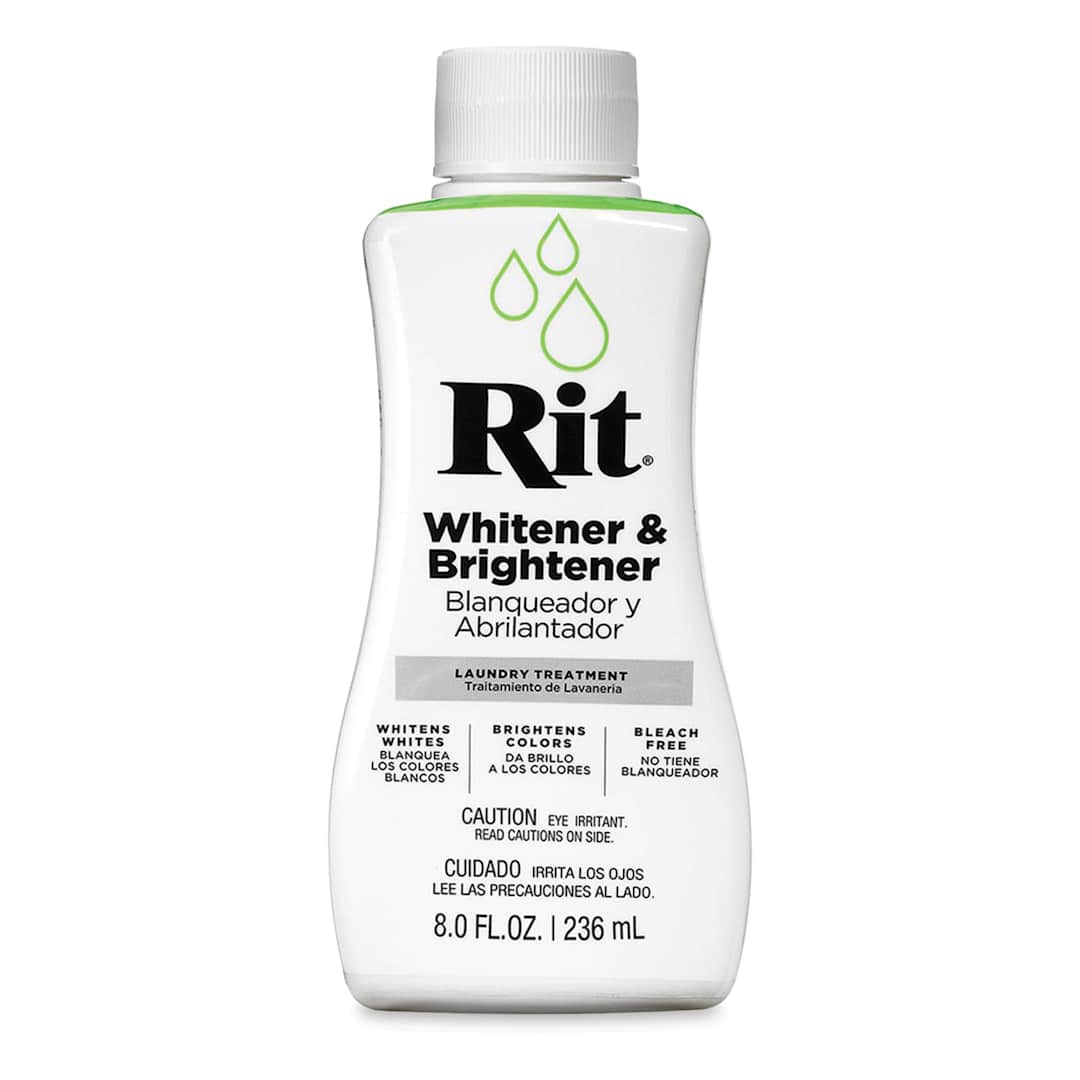 Open in modal - Rit Whitener & Brightener - Front of Liquid 8 oz Bottle