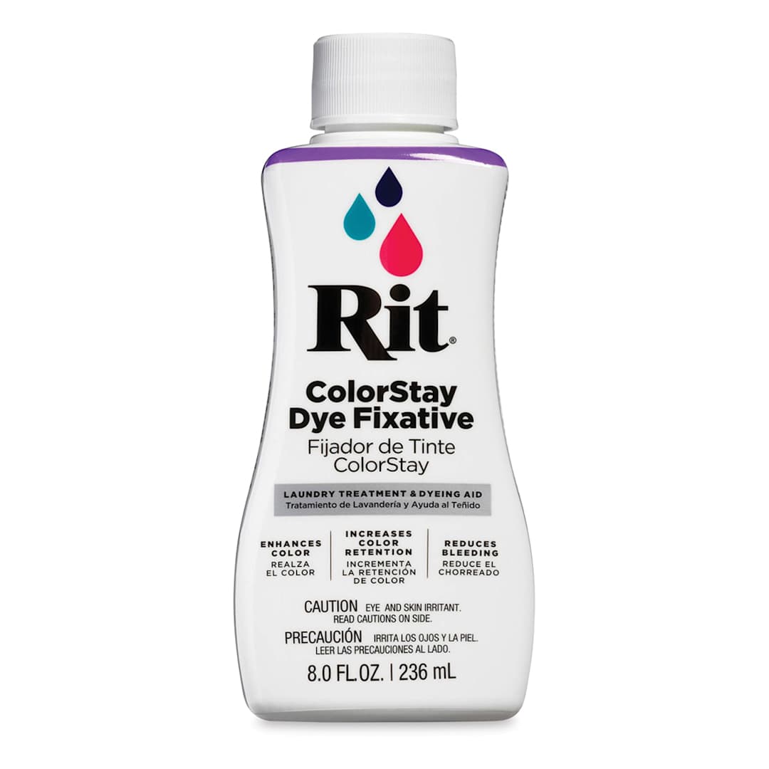 Open in modal - Rit Color Stay Dye Fixative - Front view of 8 oz bottle