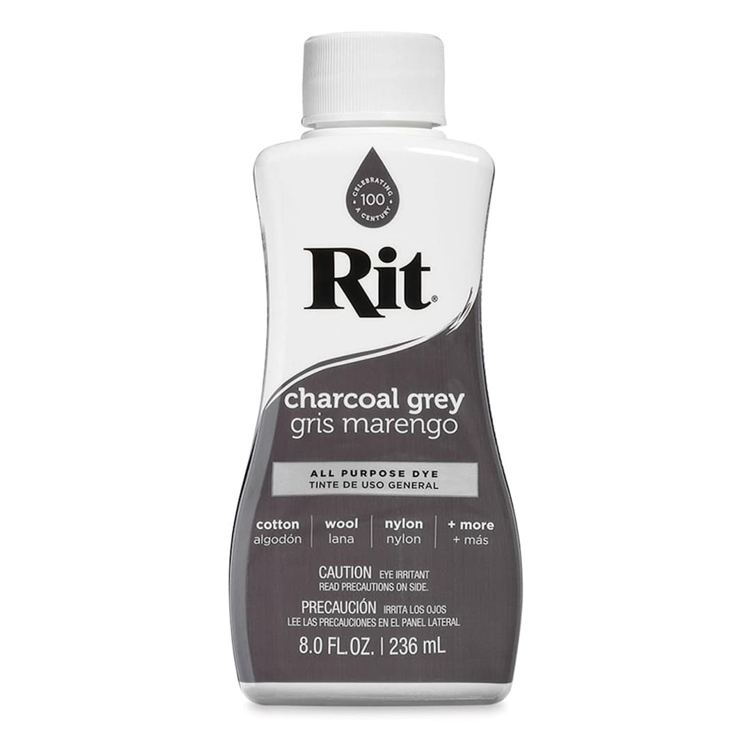 Open in modal - Rit All Purpose Liquid Dye - Charcoal Grey, 8 oz