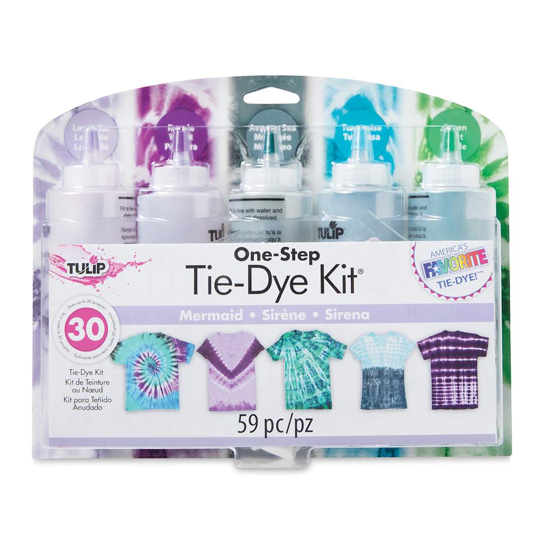 Open in modal - Tulip One-Step Tie-Dye Kit - Mermaid, Kit of 5 Colors (In packaging)