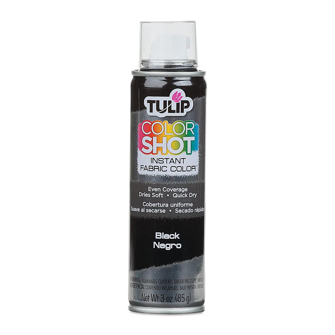 Open in modal - Tulip ColorShot Instant Fabric Color Spray - Black