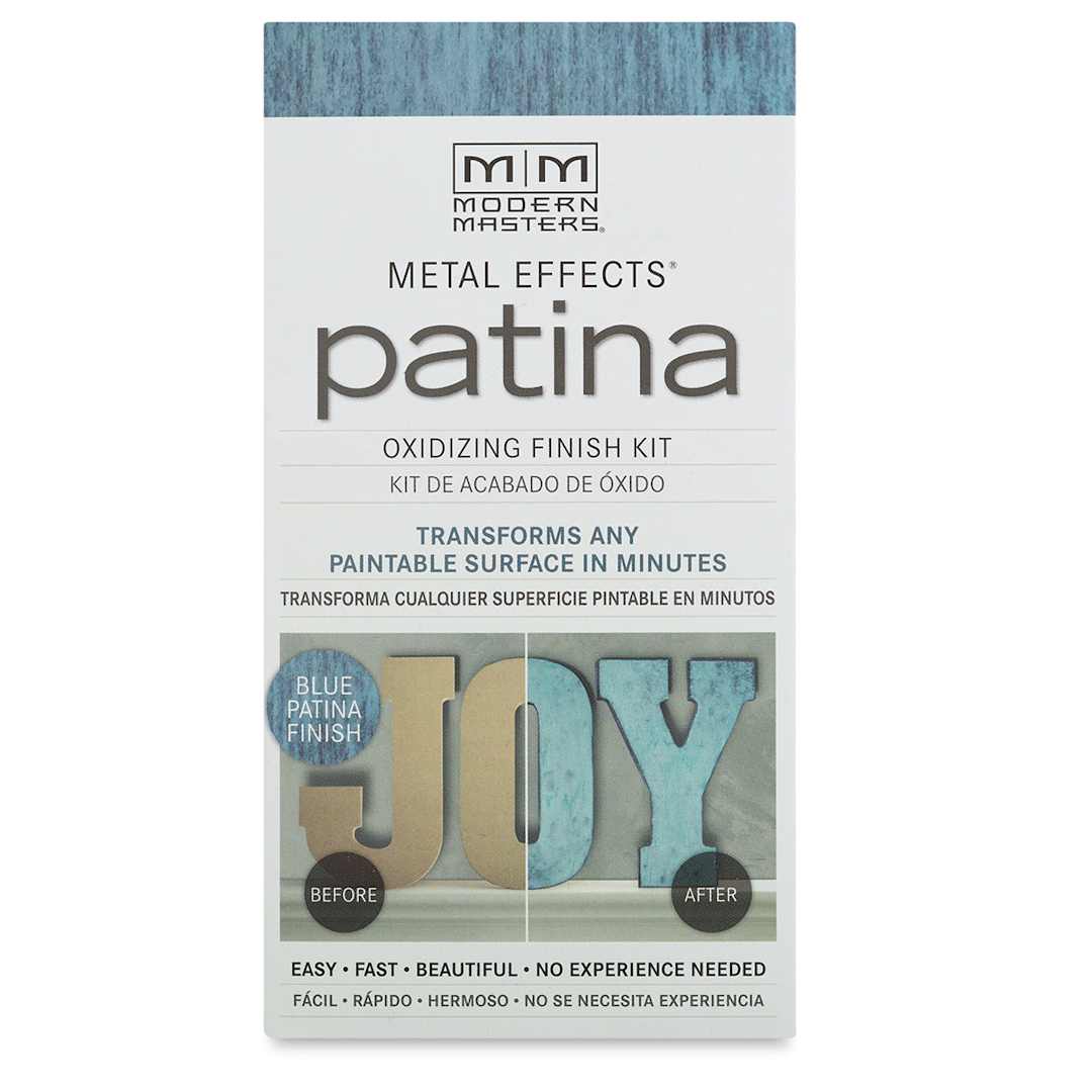 Open in modal - Metal Effects Patina Oxidizing Finish Kit -  Blue Patina, front of package
