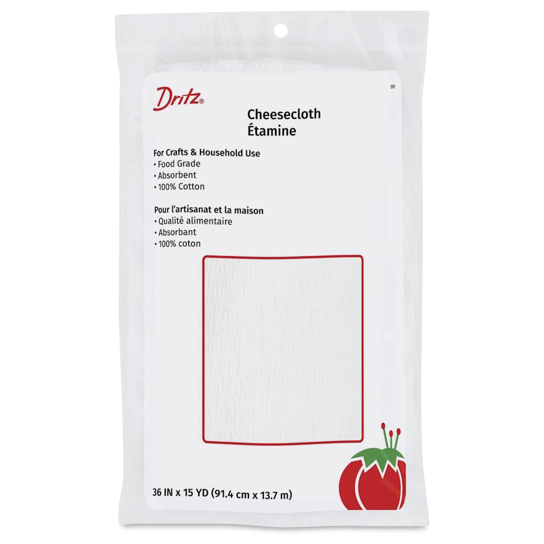 Open in modal - Dritz Cheesecloth - 36" x 15 yds front of packaging