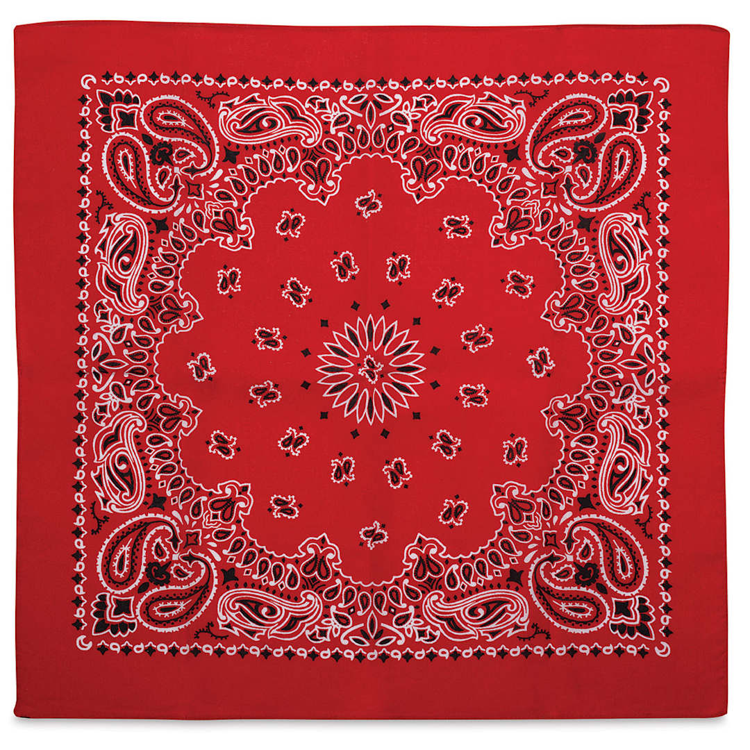 Open in modal - Carolina Paisley Bandana - Red