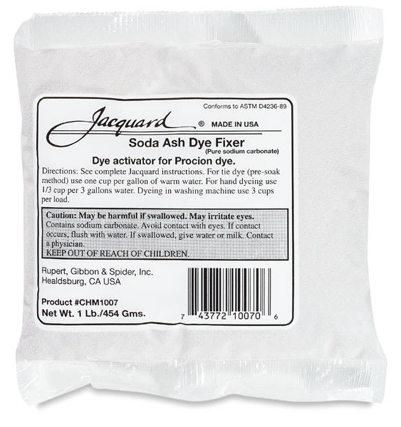 Open in modal - Jacquard Soda Ash Dye Fixer - Front of 1lb Bag shown
