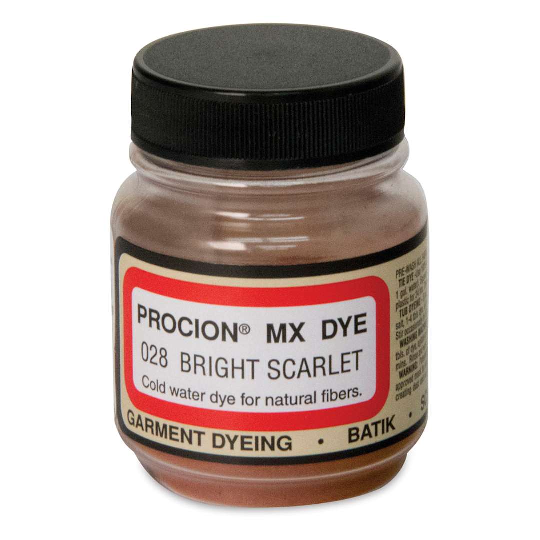 Open in modal - Jacquard Procion MX Fiber Reactive Cold Water Dye - Bright Scarlet, 2/3 oz jar
