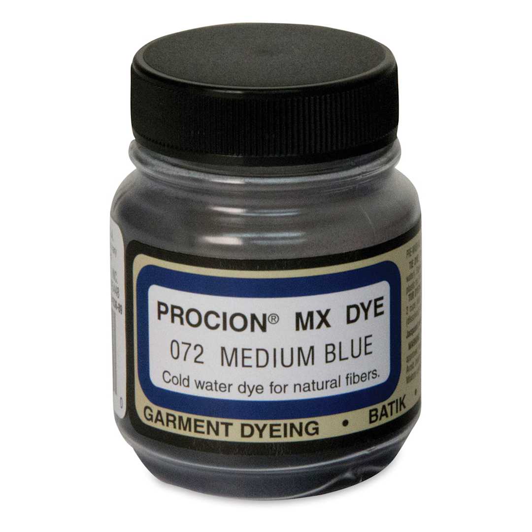 Open in modal - Jacquard Procion MX Fiber Reactive Cold Water Dye - Medium Blue, 2/3 oz jar