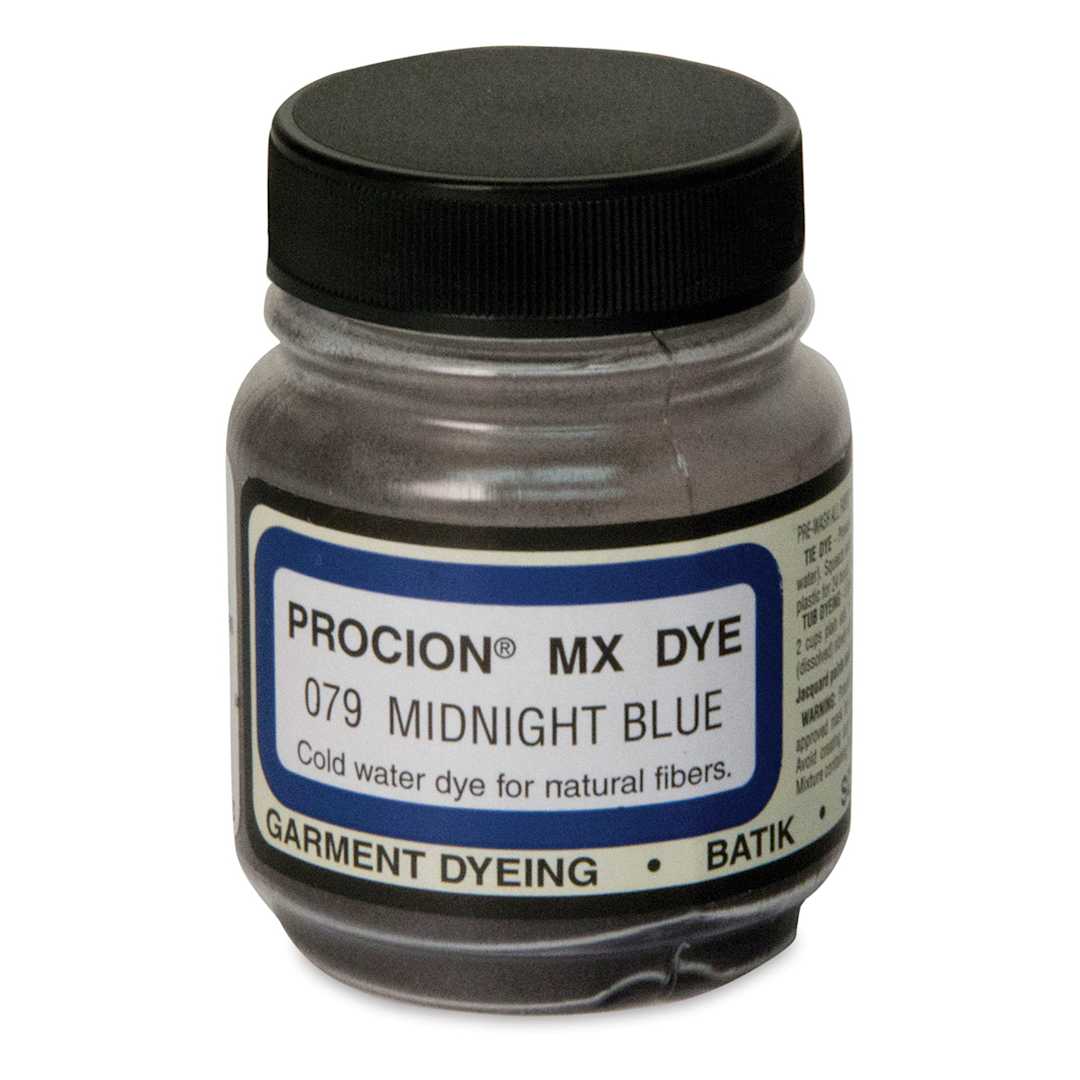 Open in modal - Jacquard Procion MX Fiber Reactive Cold Water Dye - Midnight Blue, 2/3 oz jar