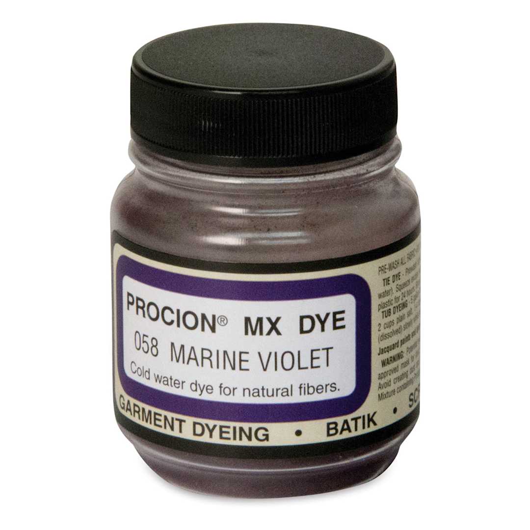 Open in modal - Jacquard Procion MX Fiber Reactive Cold Water Dye - Marine Violet, 2/3 oz jar
