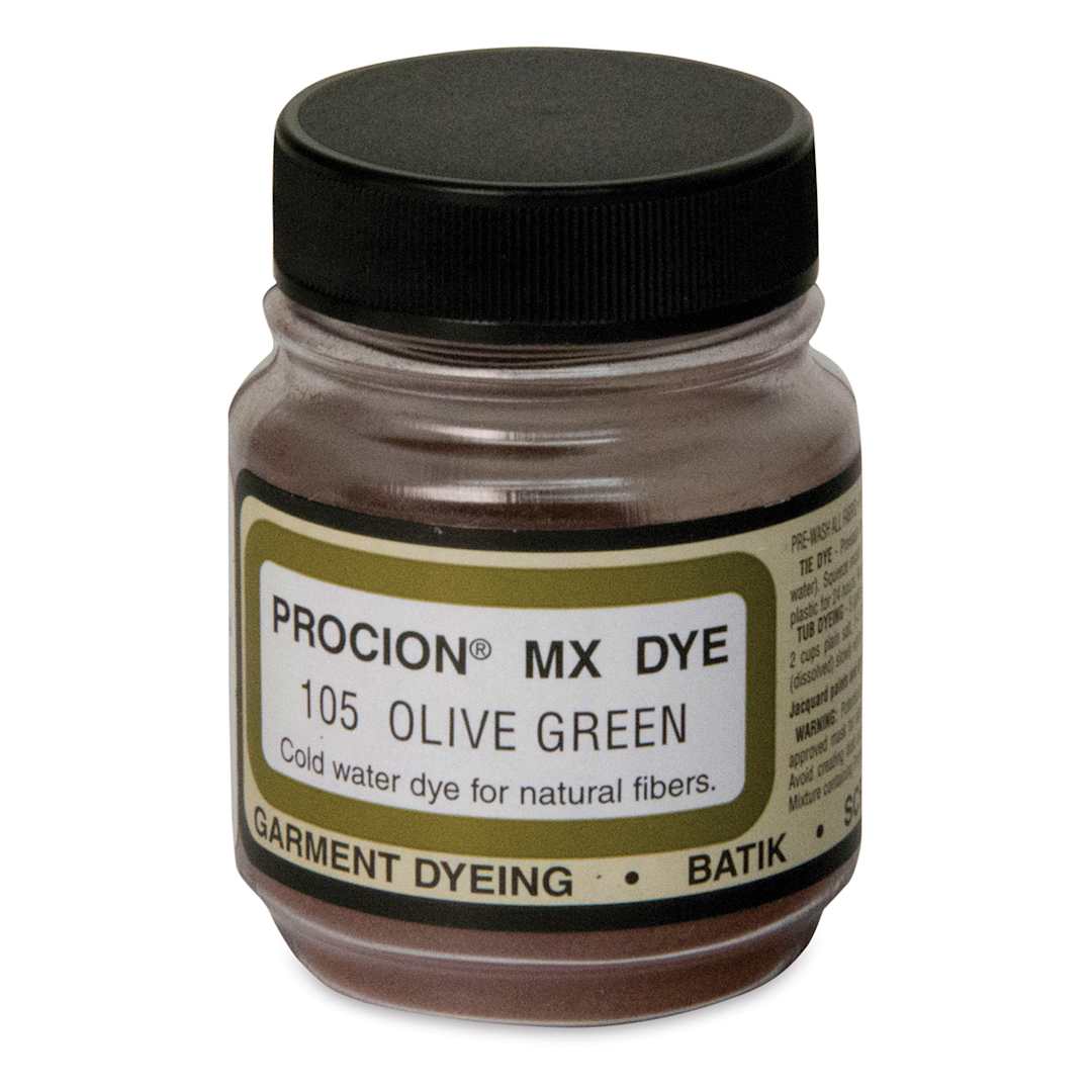 Open in modal - Jacquard Procion MX Fiber Reactive Cold Water Dye - Olive Green, 2/3 oz jar