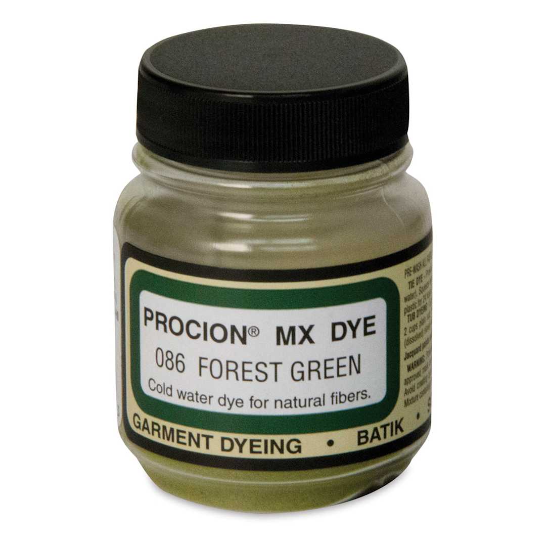 Open in modal - Jacquard Procion MX Fiber Reactive Cold Water Dye - Forest Green, 2/3 oz jar