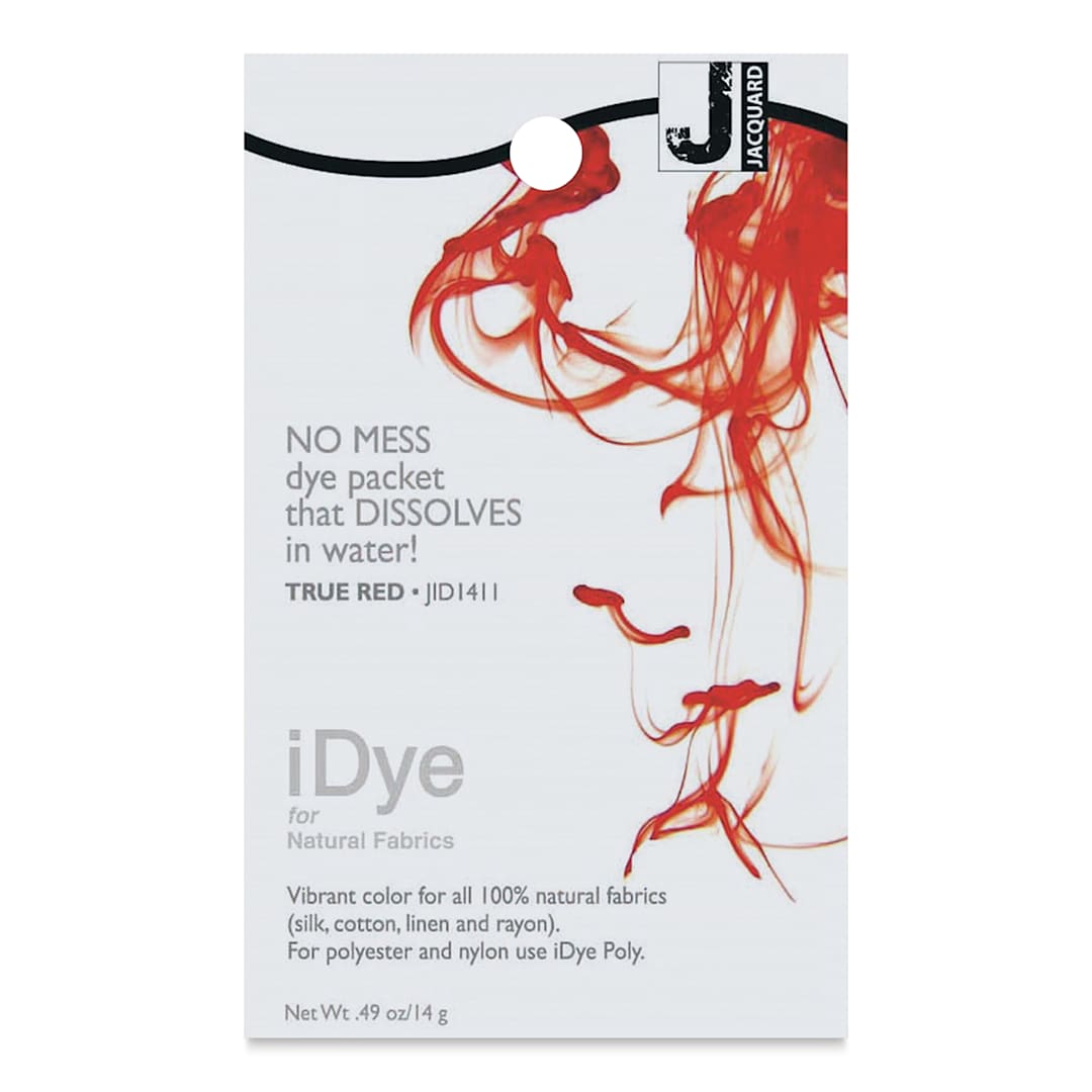 Open in modal - Jacquard iDye - True Red, Natural Fabrics, 14 g packet