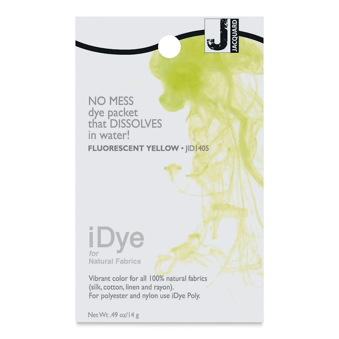Open in modal - Jacquard iDye - Fluorescent Yellow, Natural Fabrics, 14 g packet