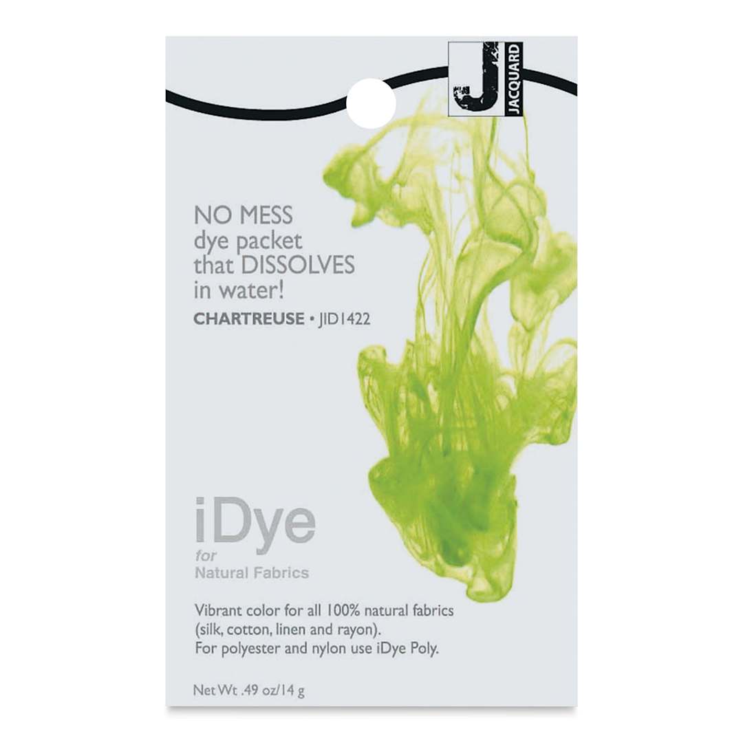Open in modal - Jacquard iDye - Chartreuse, Natural Fabrics, 14 g packet