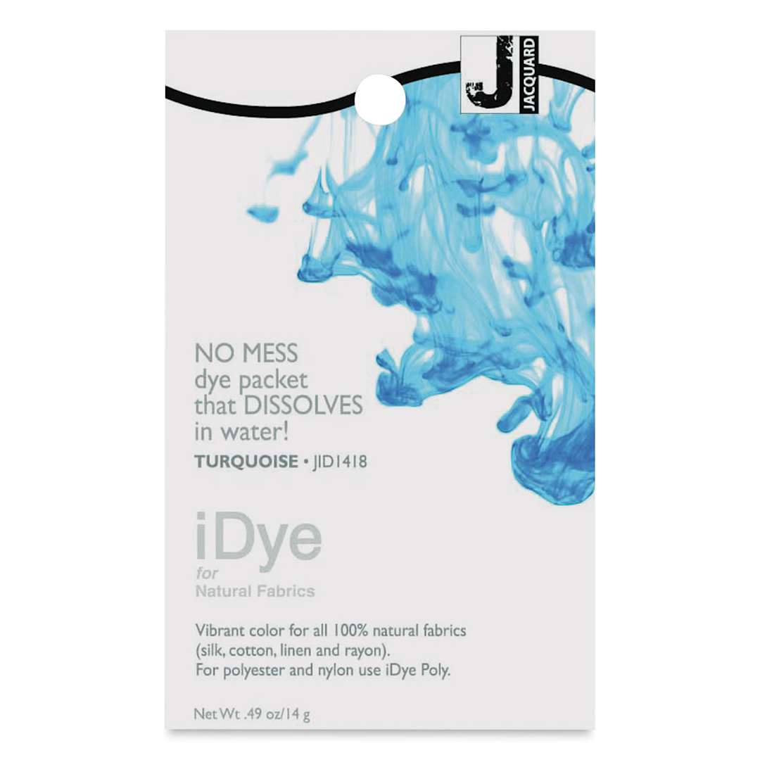 Open in modal - Jacquard iDye - Turquoise, Natural Fabrics, 14 g packet