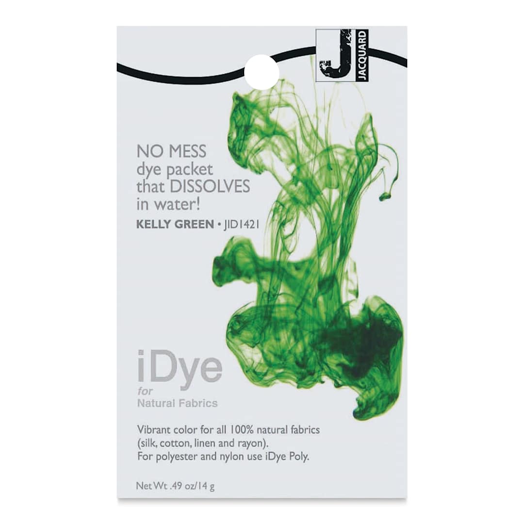 Open in modal - Jacquard iDye - Kelly Green, Natural Fabrics, 14 g packet