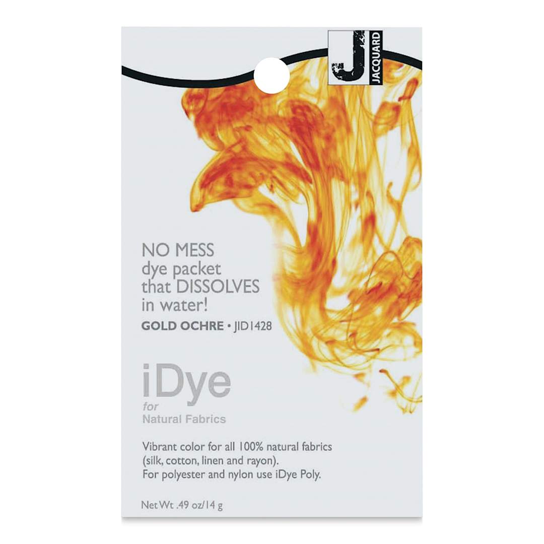 Open in modal - Jacquard iDye - Gold Ochre, Natural Fabrics, 14 g packet